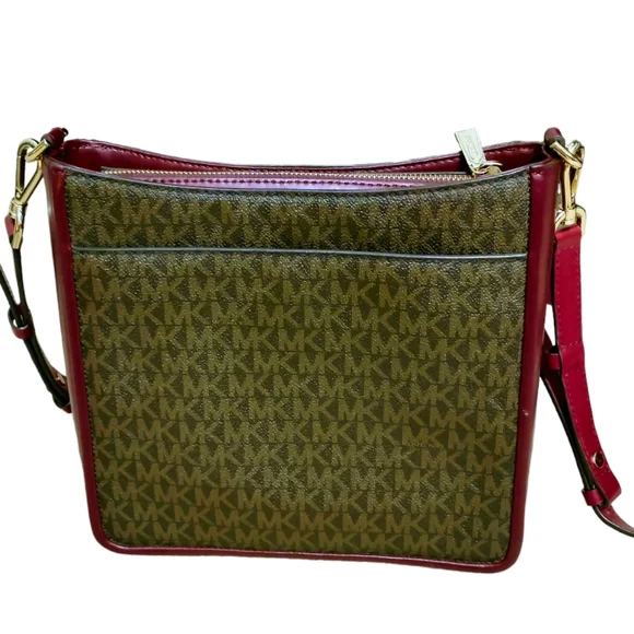 Michael Kors Gloria Signature MK Printed Crossbody Bag - Picture 13 of 16